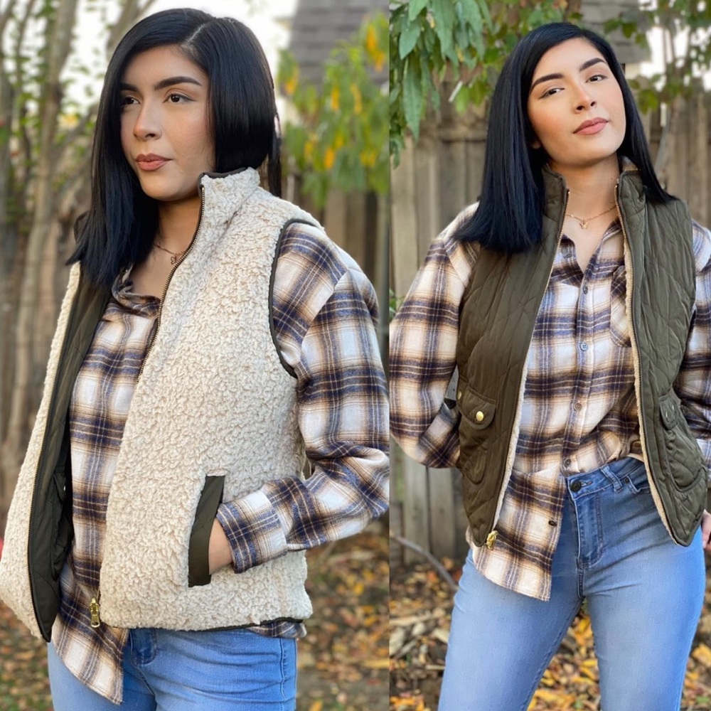 Sherpa double sided vest